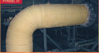 Смонтированный участок материалом Pyrogel-XT aerogel2 (1)